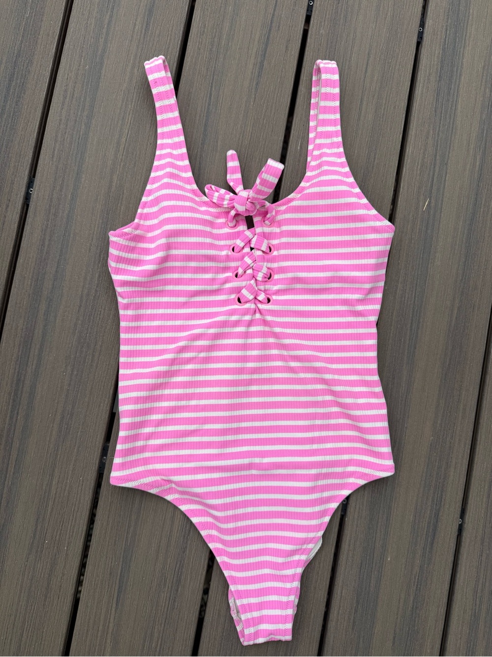 Aerie Long Ribbed One Piece Swim Suit